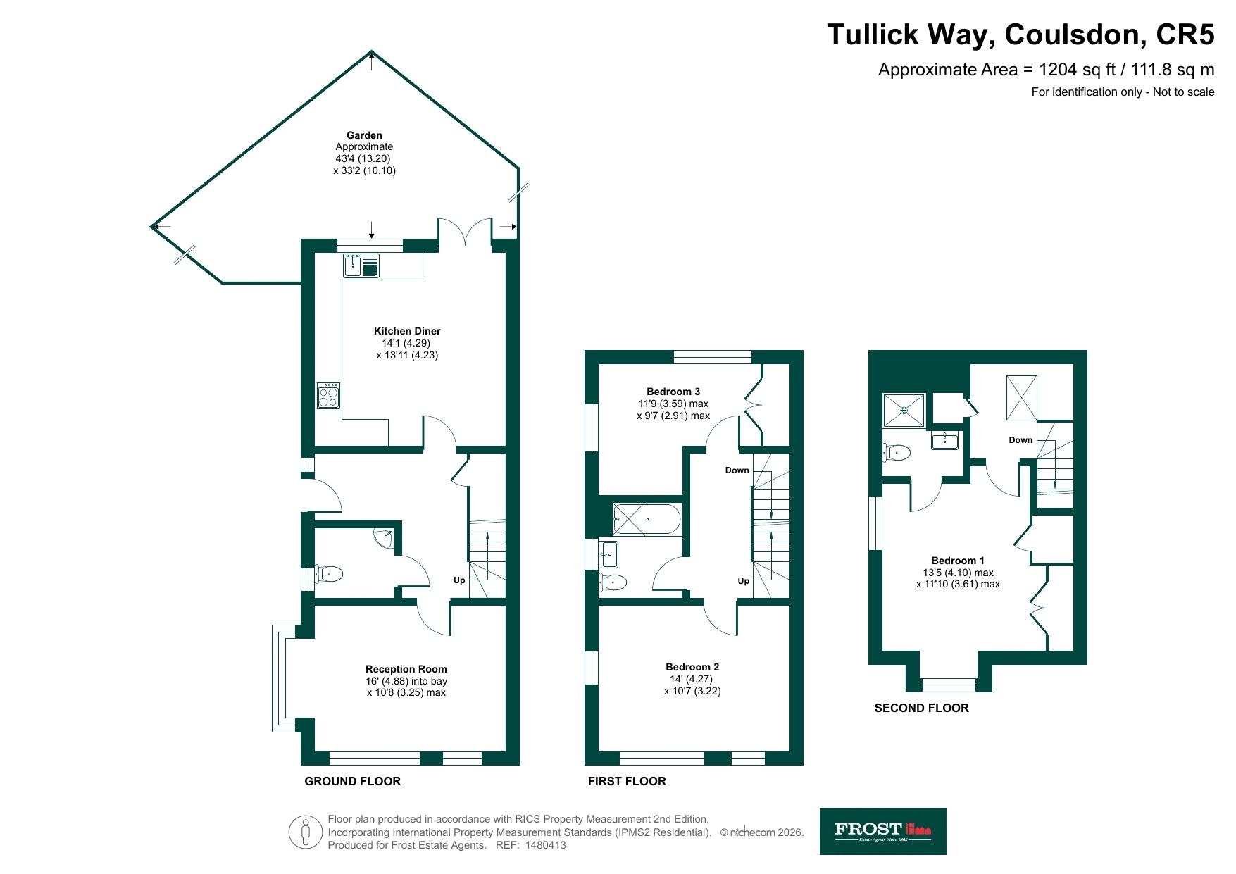 6, Tullick Way, Coulsdon floorplan