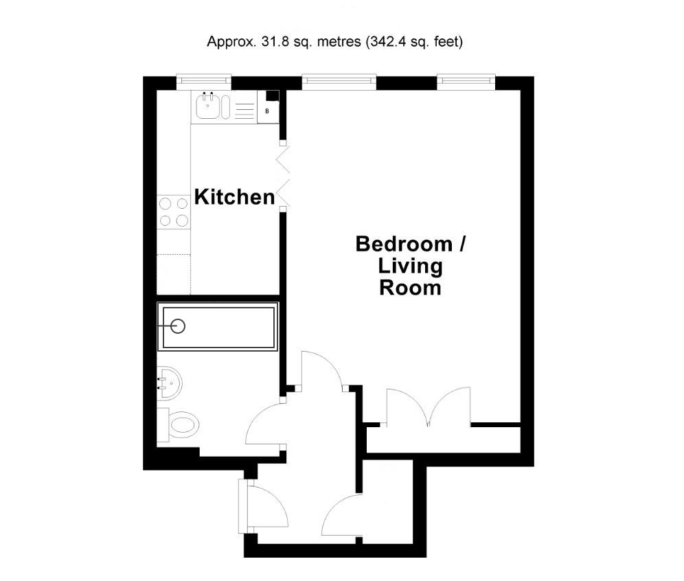 3 Burleigh Court, Belmont Road, Leatherhead floorplan