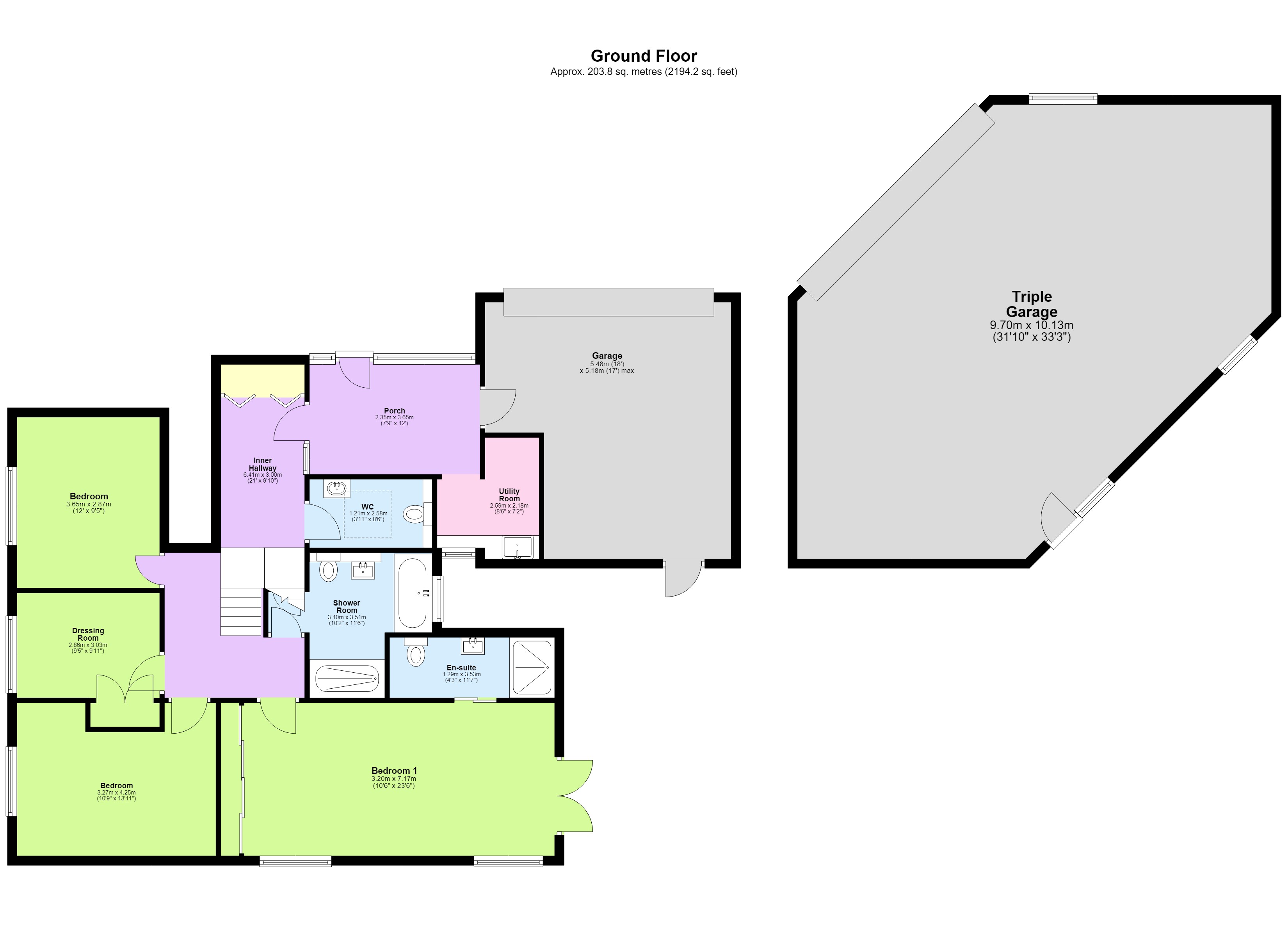 1, Silverthorn Drive, Hertfordshire floorplan