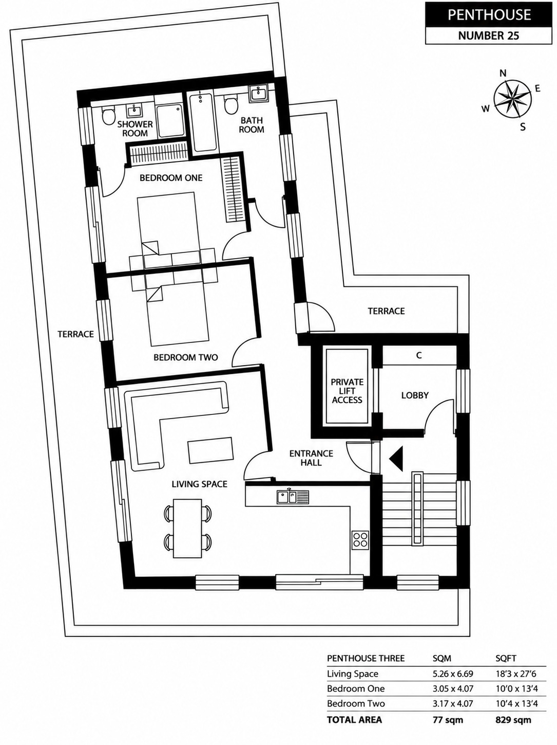 Flat 25, Aymer House, Hove floorplan