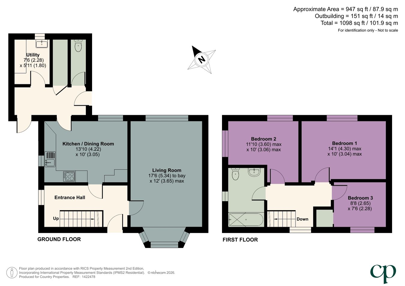 1, Catherine Road, Flitwick floorplan