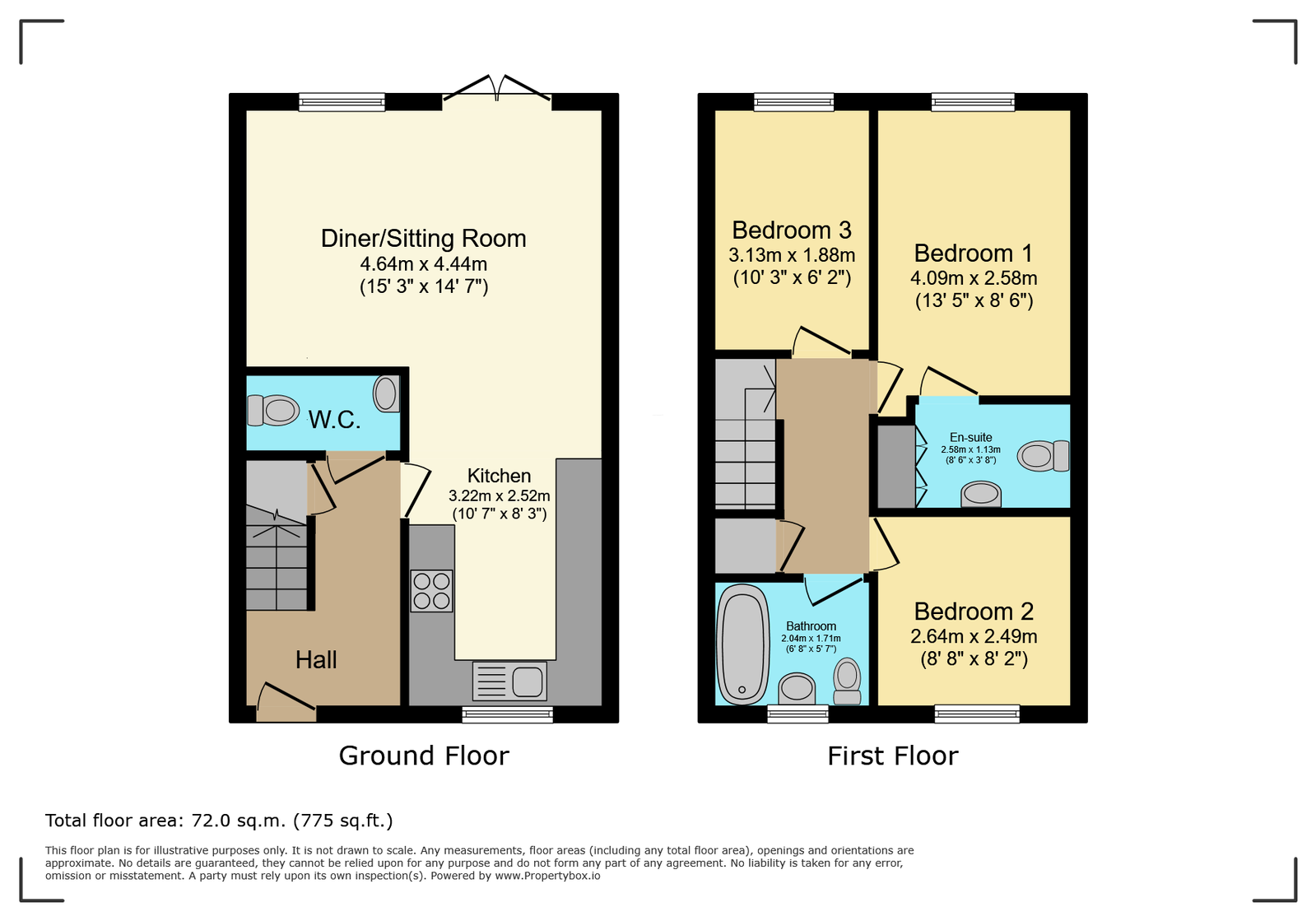 49, Lovett Crescent, Loughborough floorplan