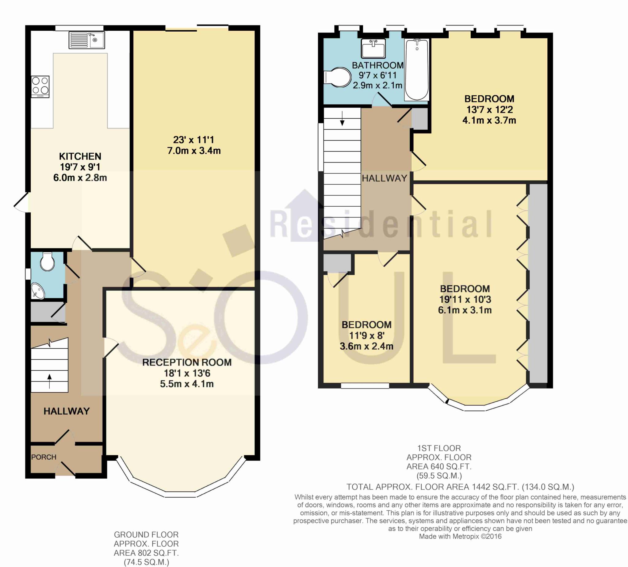 28, Downfield, Worcester Park floorplan