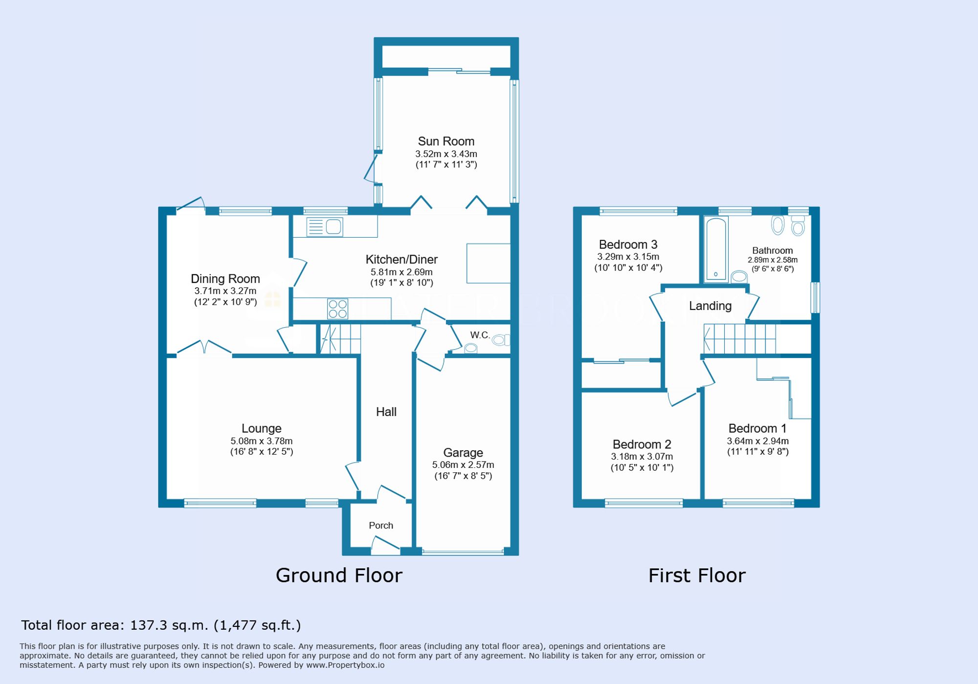 18 Richmond Avenue, Rossendale floorplan