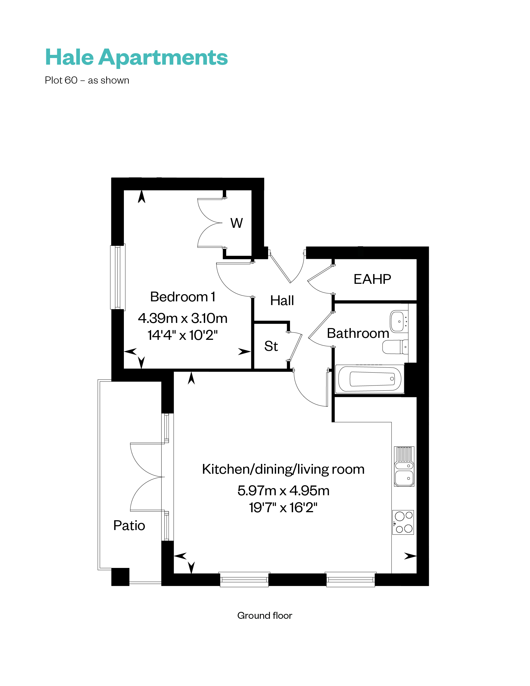 60, 1, Kendale Road, Waterbeach, Cb25 9Qs floorplan