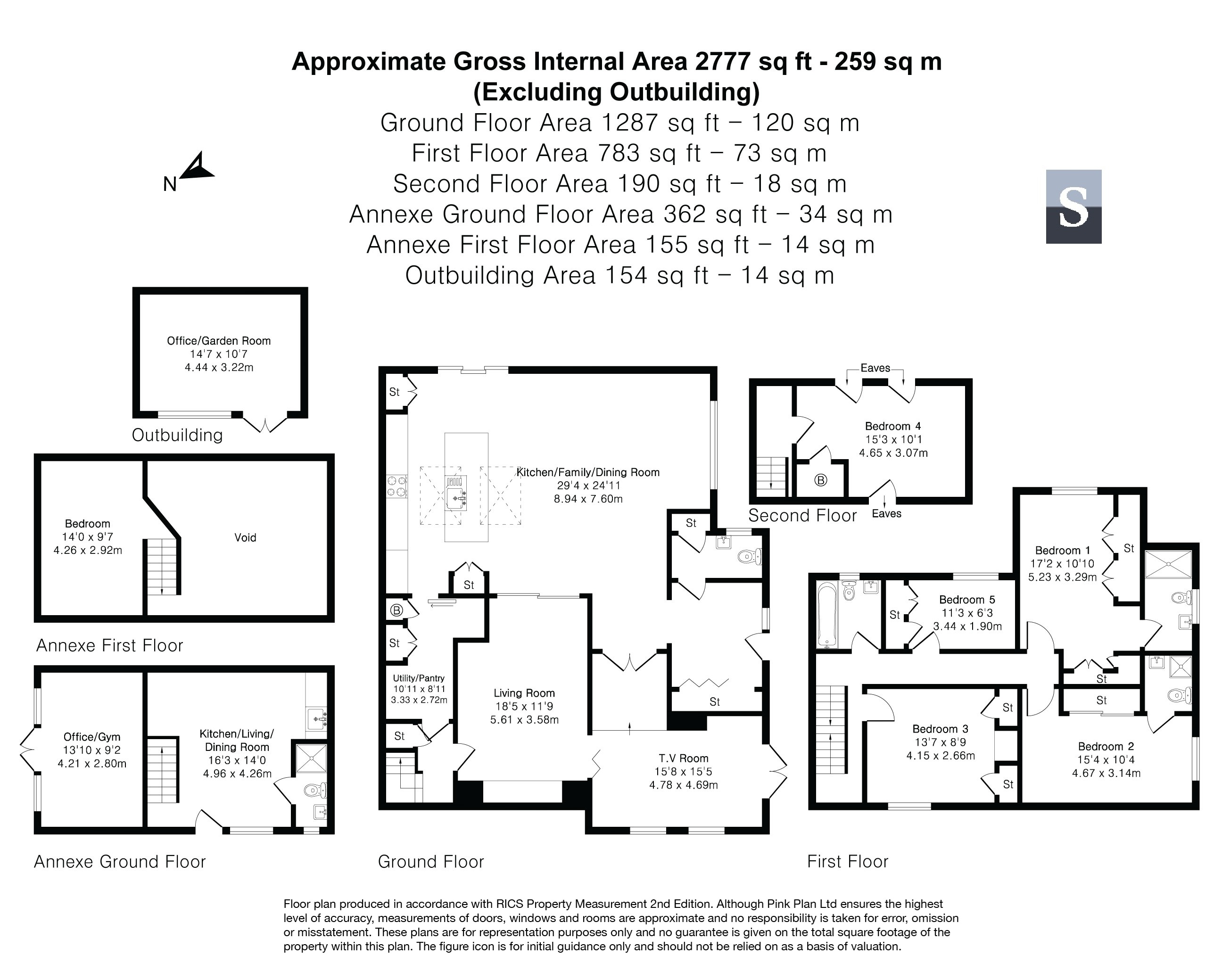 The Barn,, Upper Hammer Lane, Hindhead floorplan