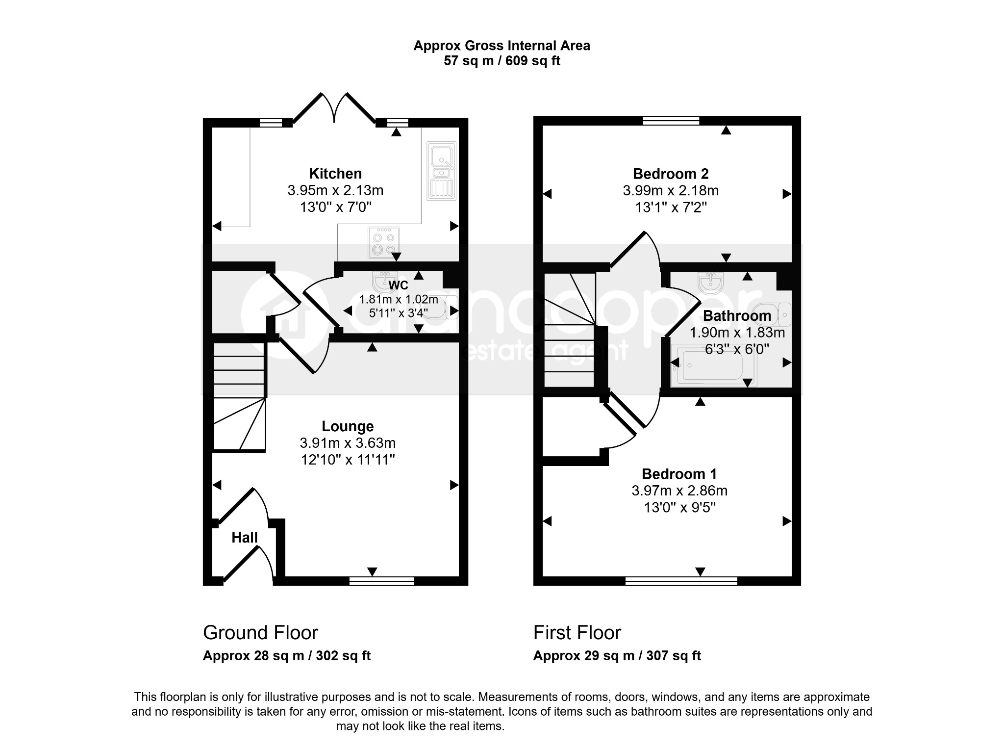 7 Top Knot Close, Nuneaton, Warwickshire floorplan