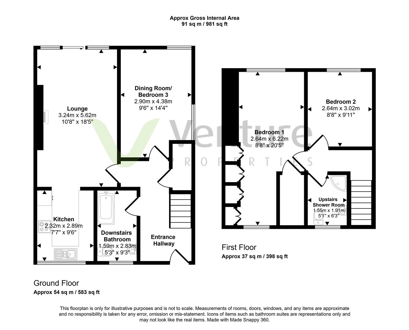 81, Woodlands Way, Darlington floorplan