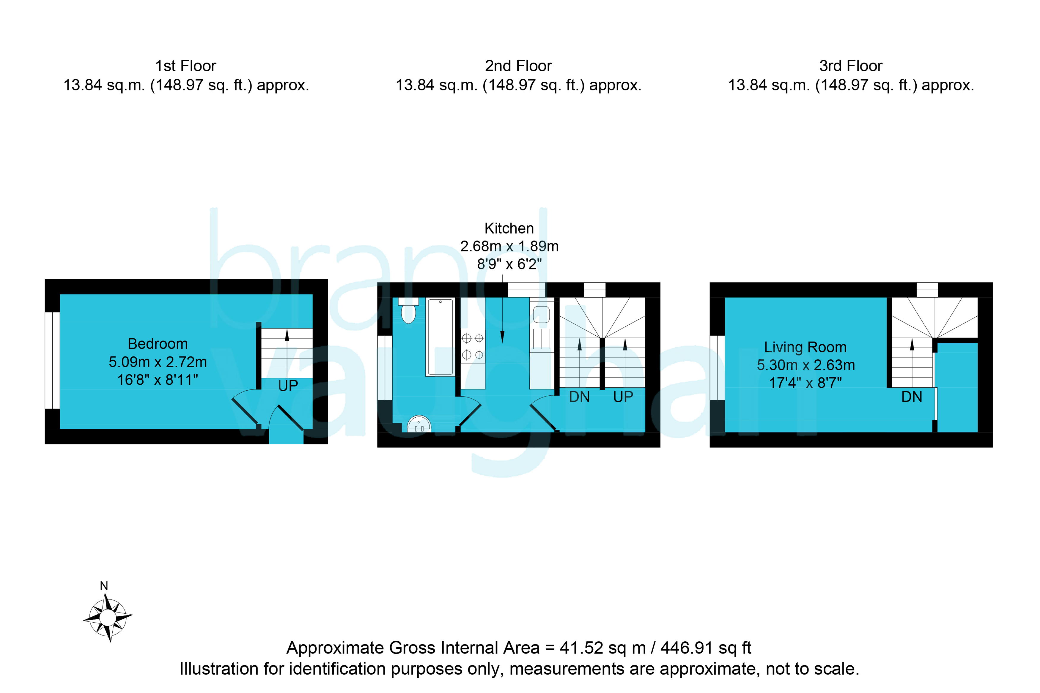 Flat 3, 11, Chesham Place, East Sussex floorplan