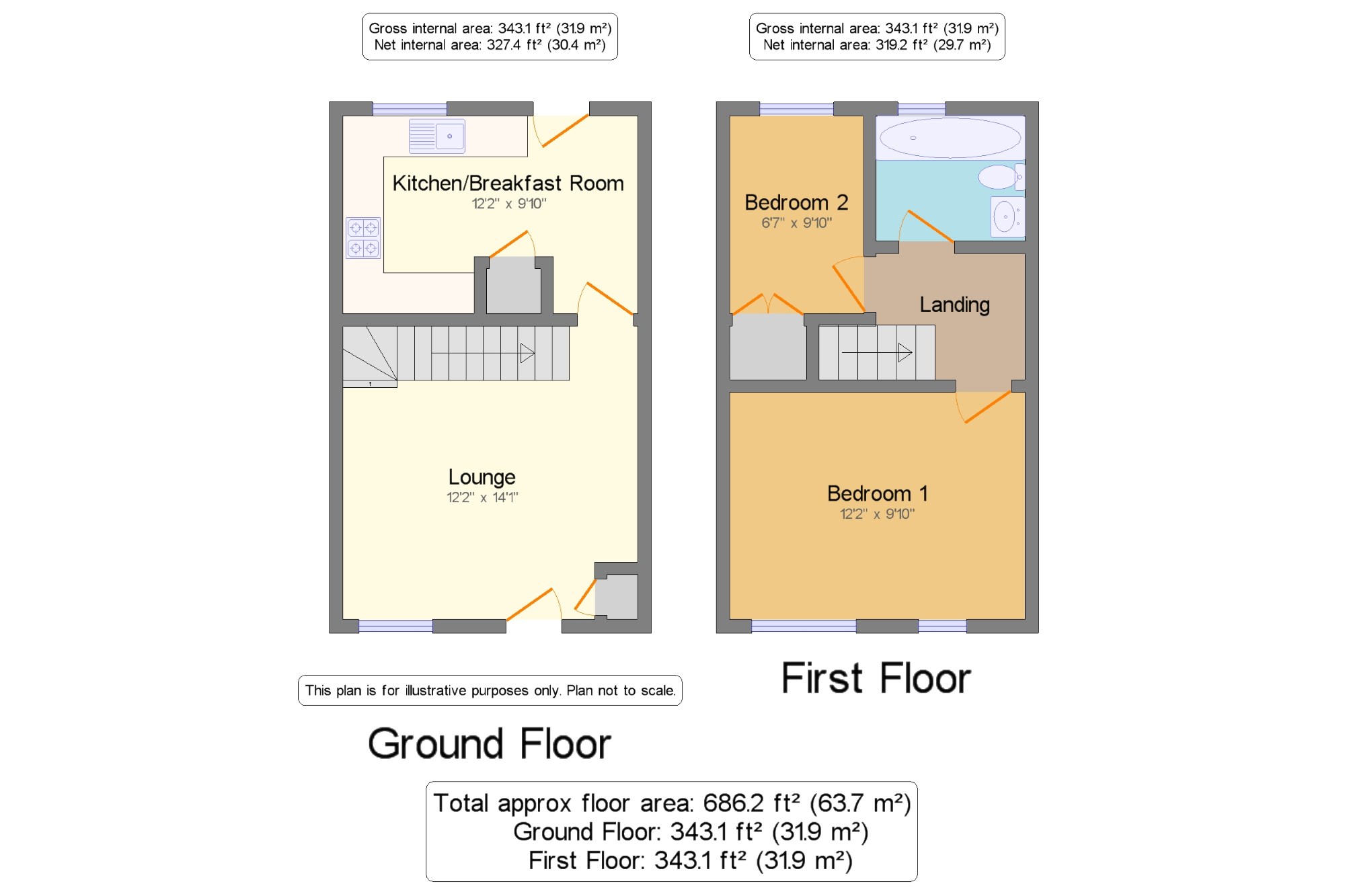 2 Bedrooms Terraced house for sale in Lightwater, Surrey, United Kingdom GU18