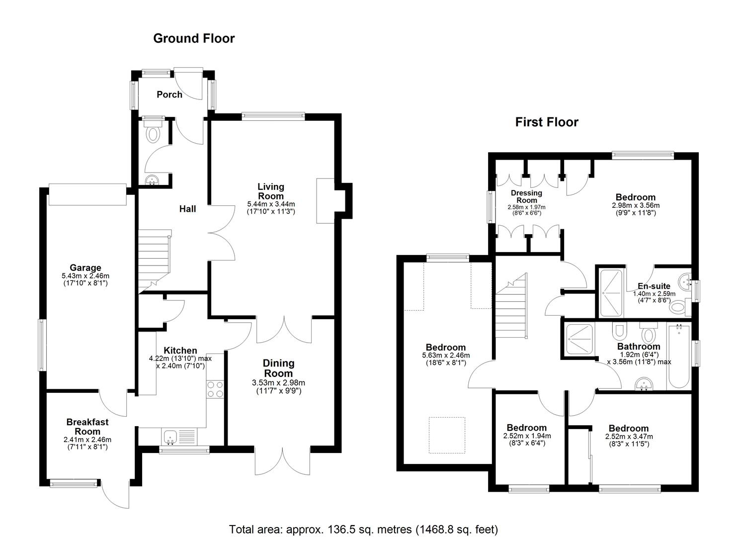 4, Roman Close, Chatham floorplan