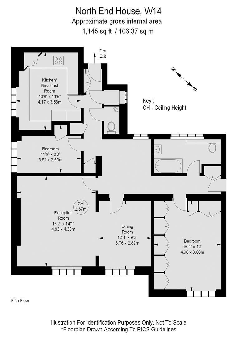 3 bed flat for sale in North End House, Fitzjames Avenue, London W14