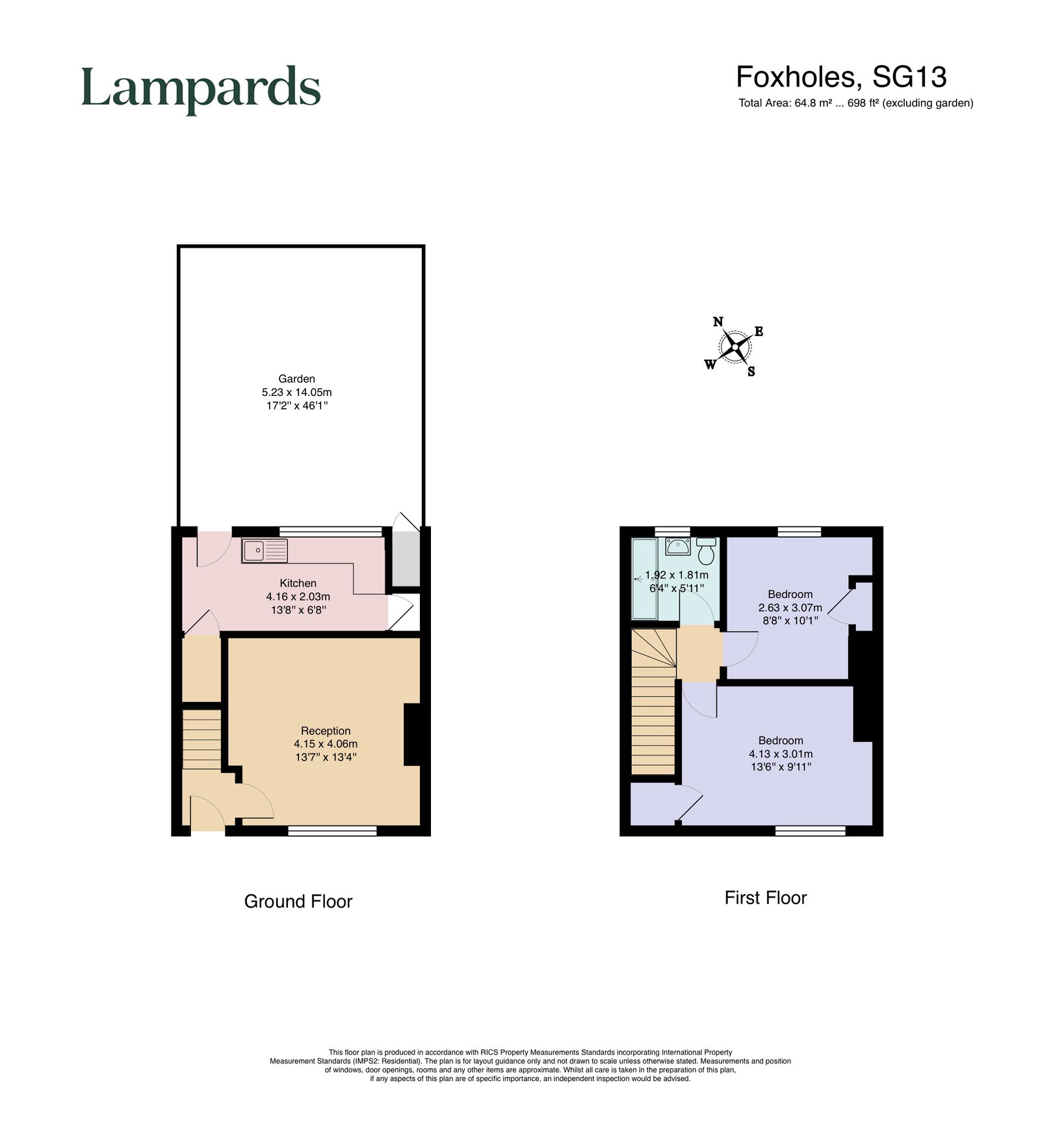 45, Foxholes Avenue, Hertford floorplan