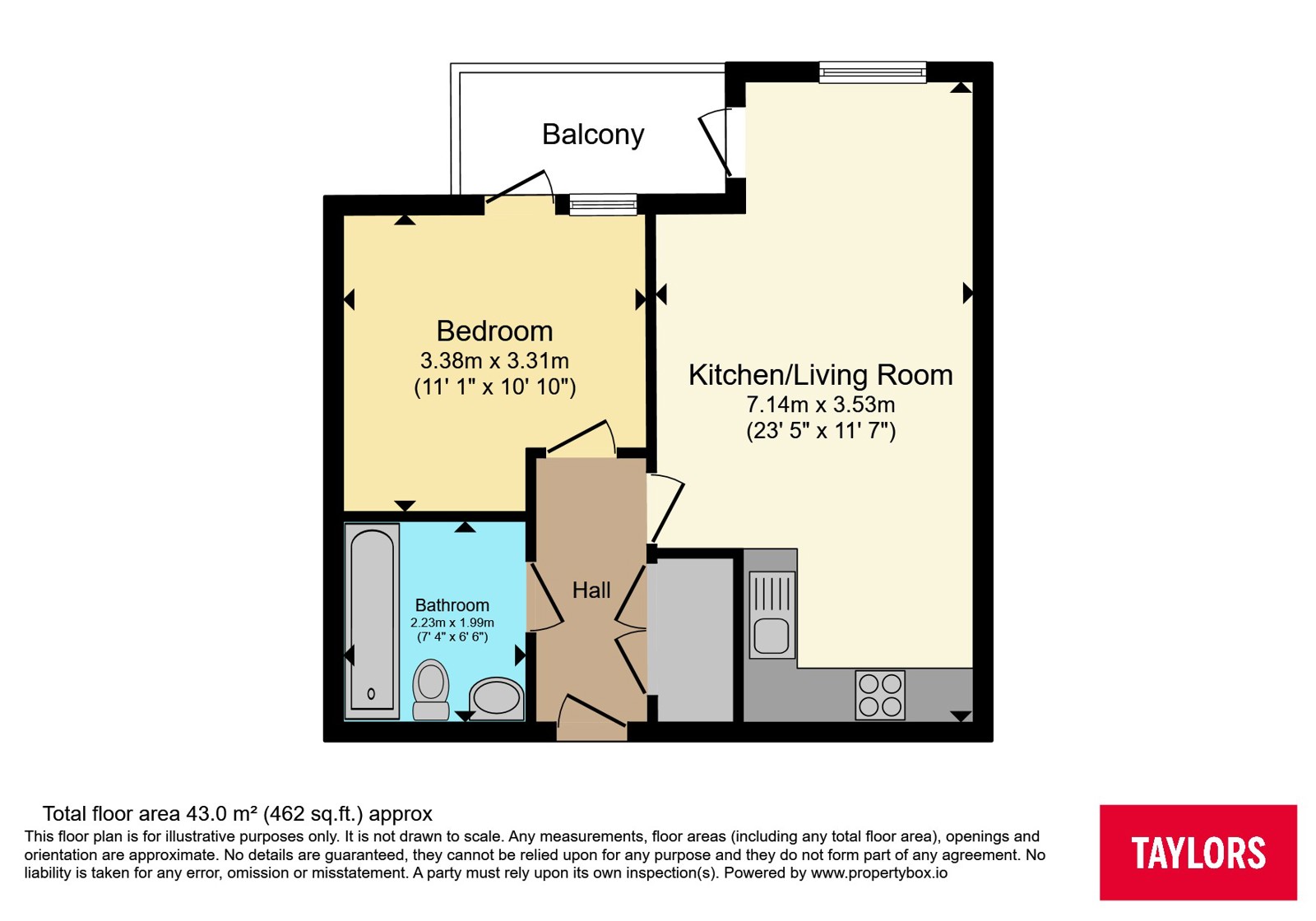 35, Brickworks, Butetown floorplan