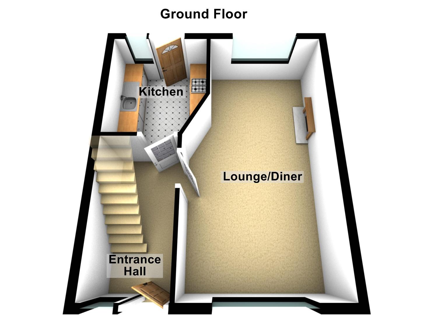 2, Charles Place, Newtownards floorplan