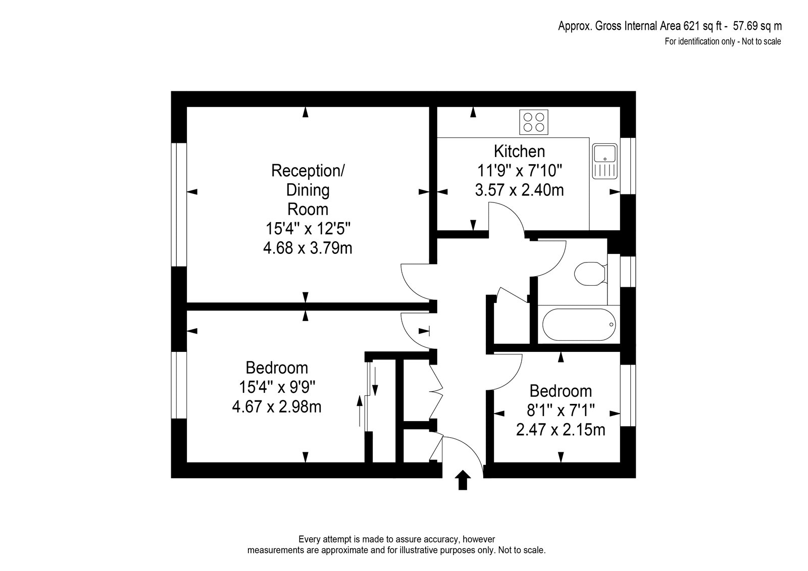 95, Eden Grove Road, West Byfleet floorplan