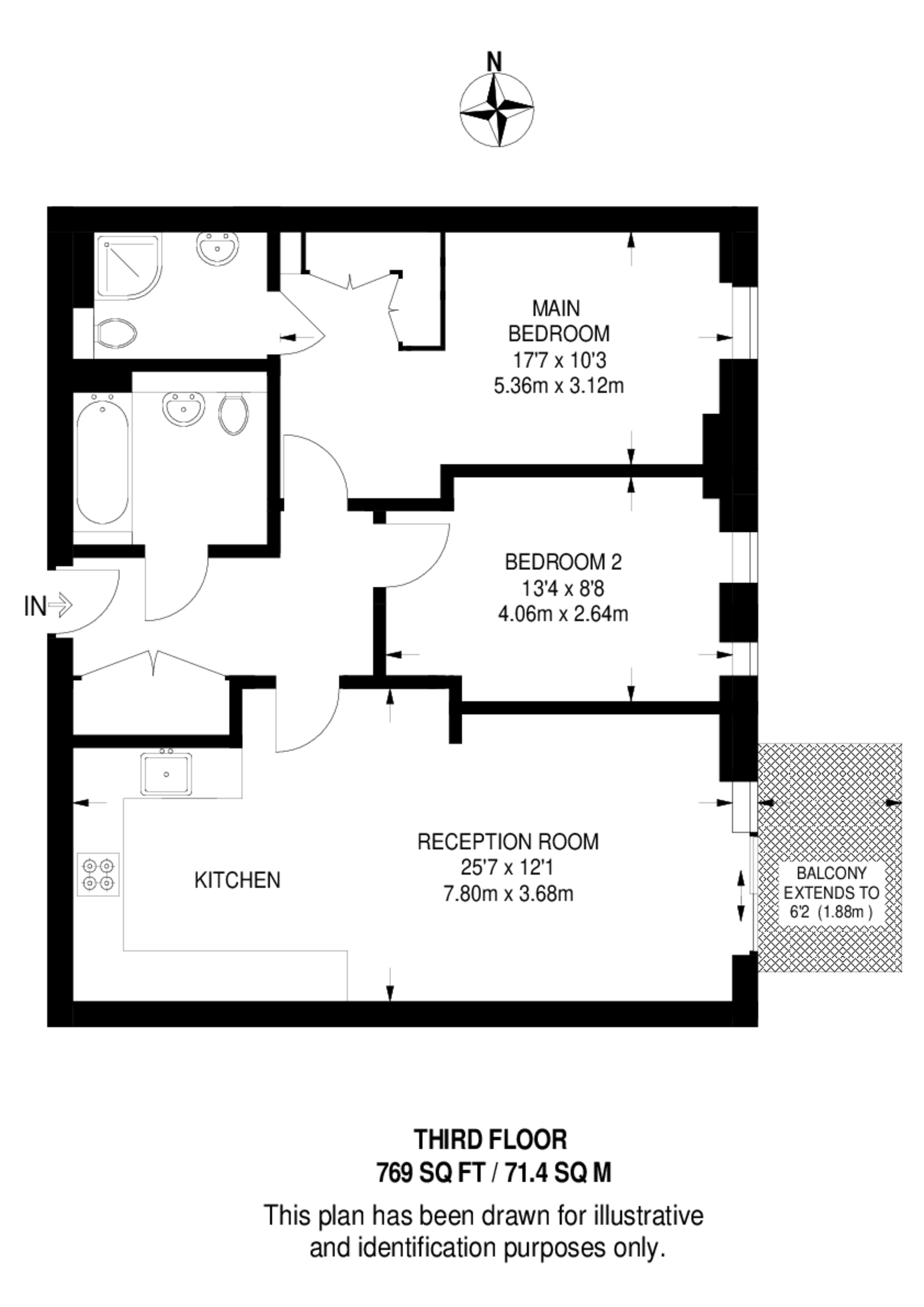 Bovet Court, Harford Street, Stepney floorplan