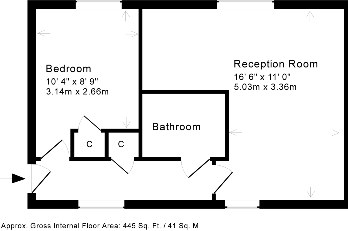 Flat 27 The Hexagon, Kempthorne Lane, Bath, Bath & North East Somerset floorplan