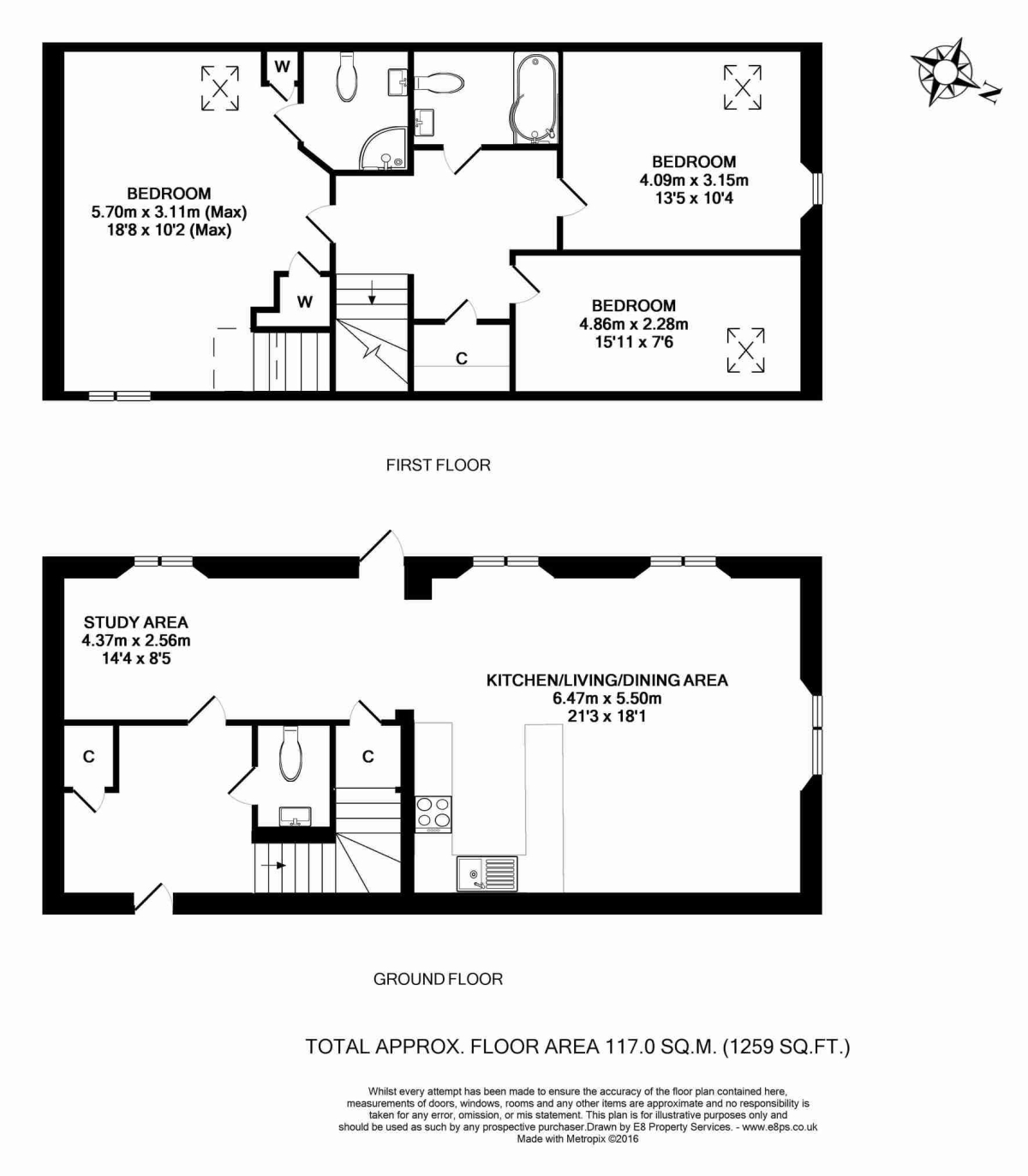 Dairy Barn, Headington Hill Park, Oxford floorplan
