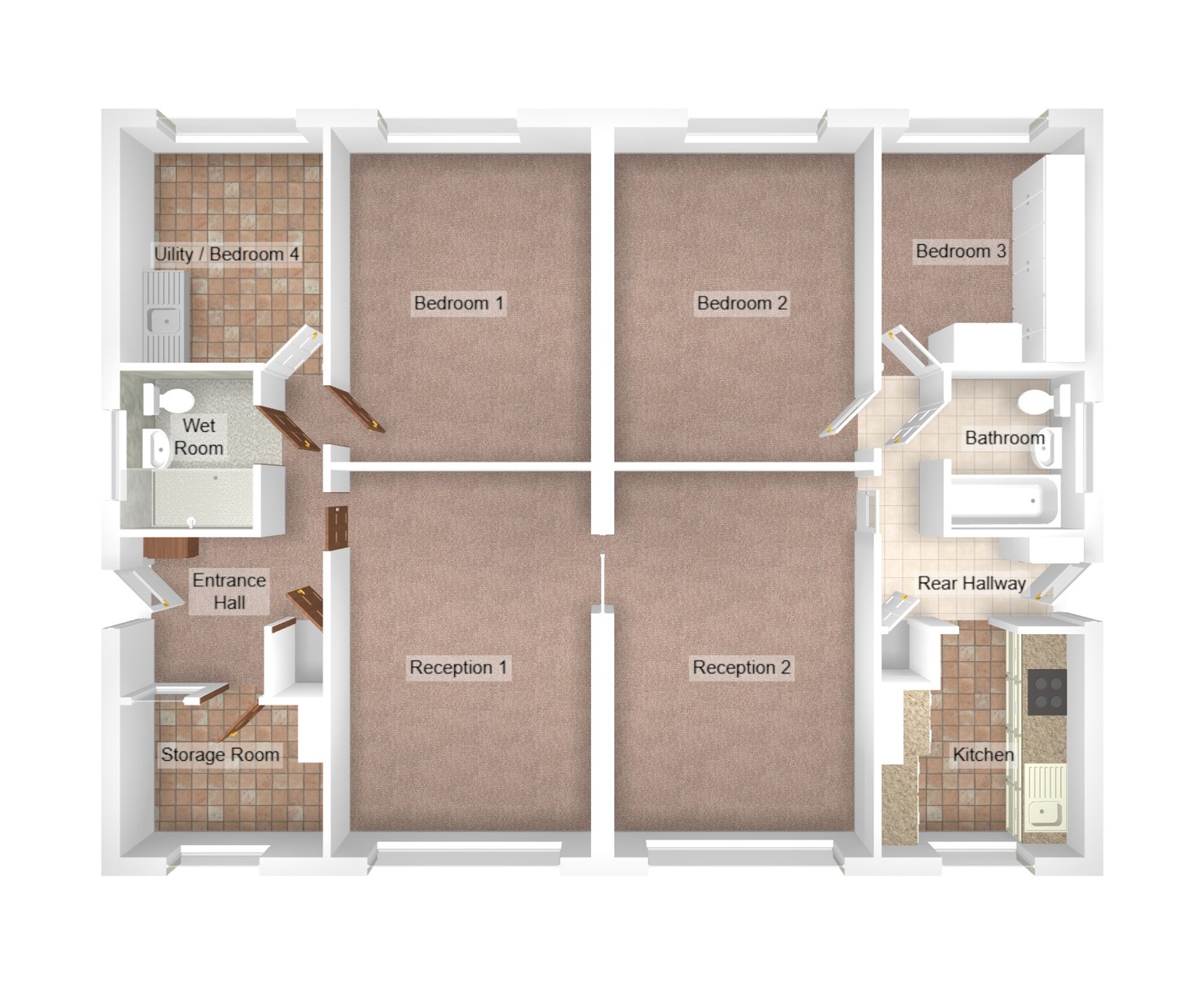 1-2 Birchwood Close, Baglan floorplan