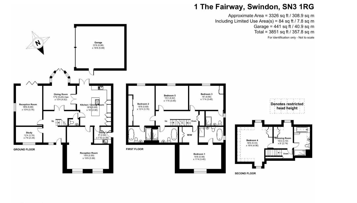 1, The Fairway, Swindon floorplan