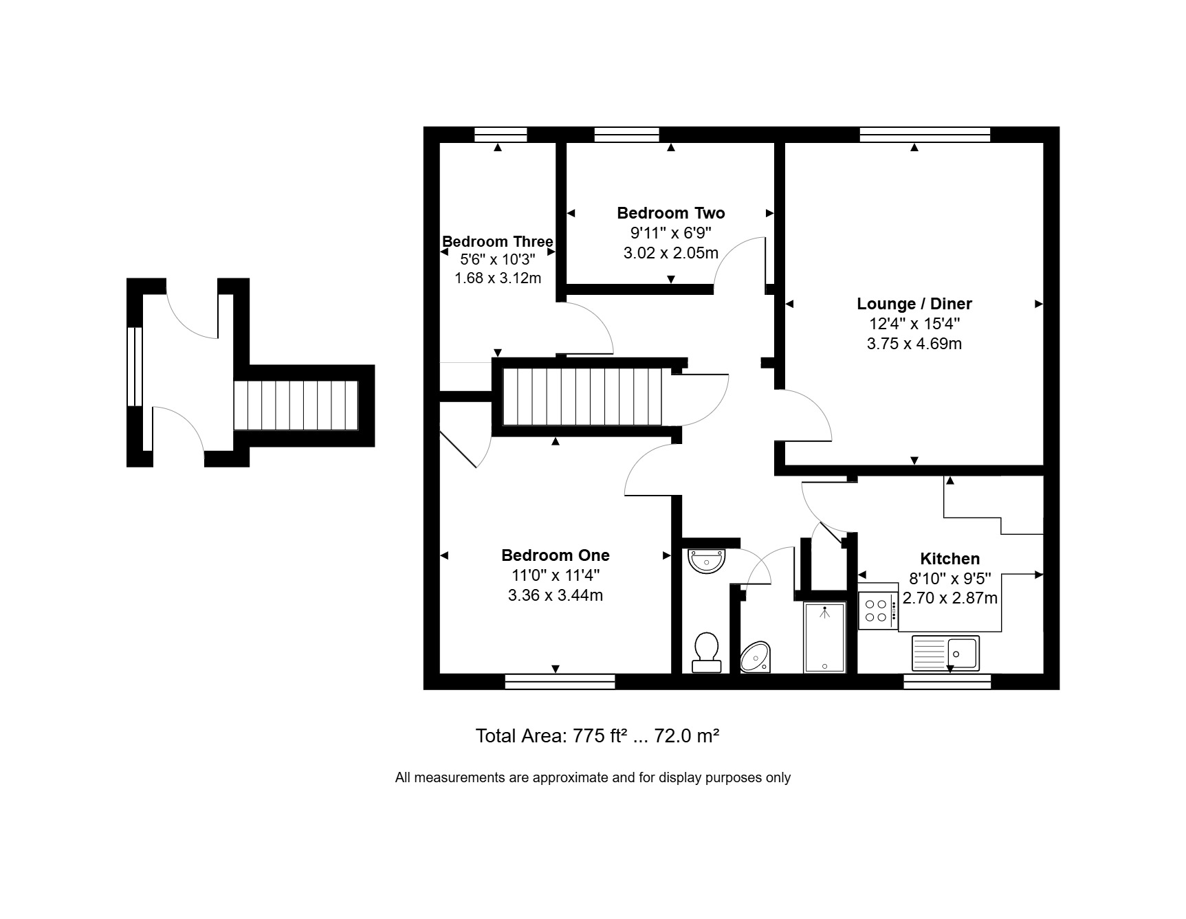 2a, Brunswick Hill, Reading floorplan