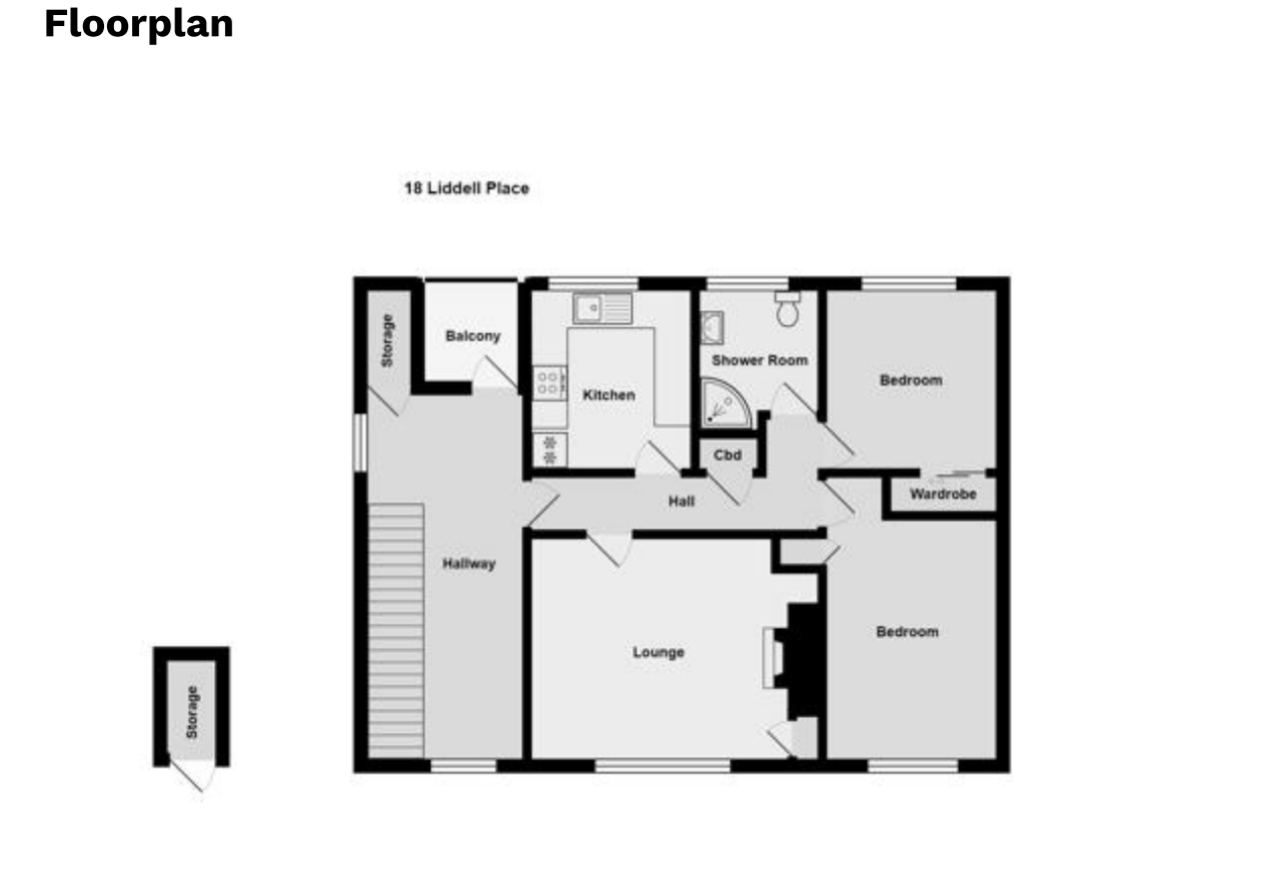 18, Liddell Place, Aberdeen floorplan