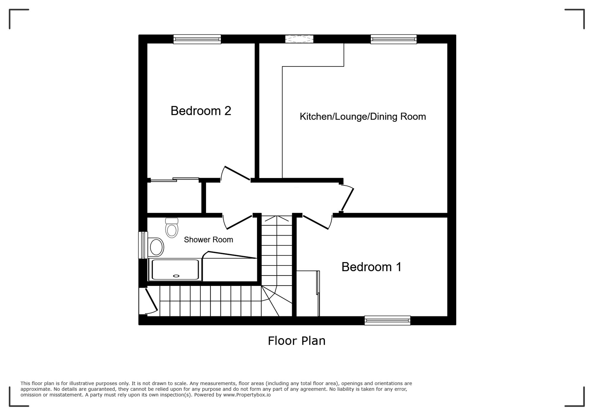 Flat 3, Rothes Court George Street, Insch floorplan