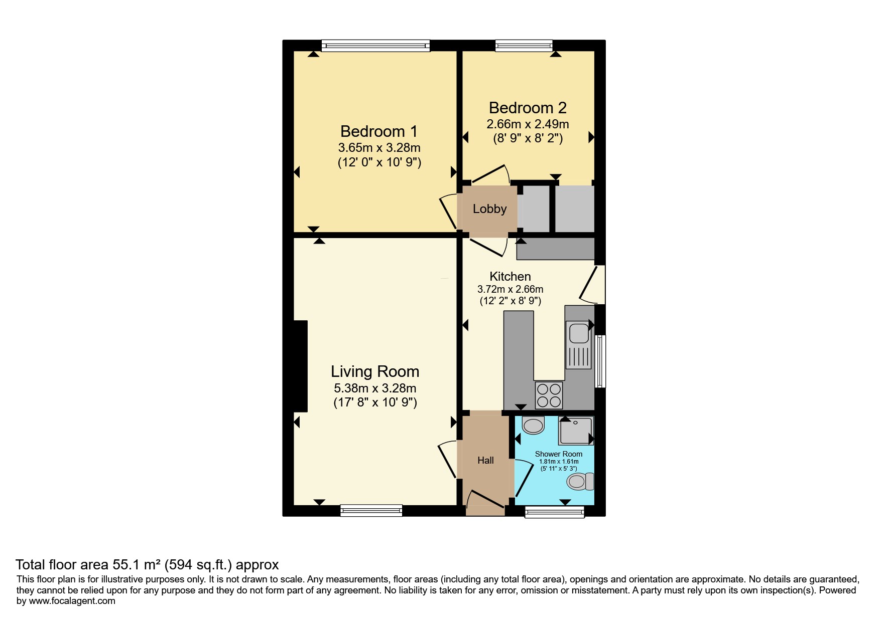 2, Wasdale Close, York floorplan