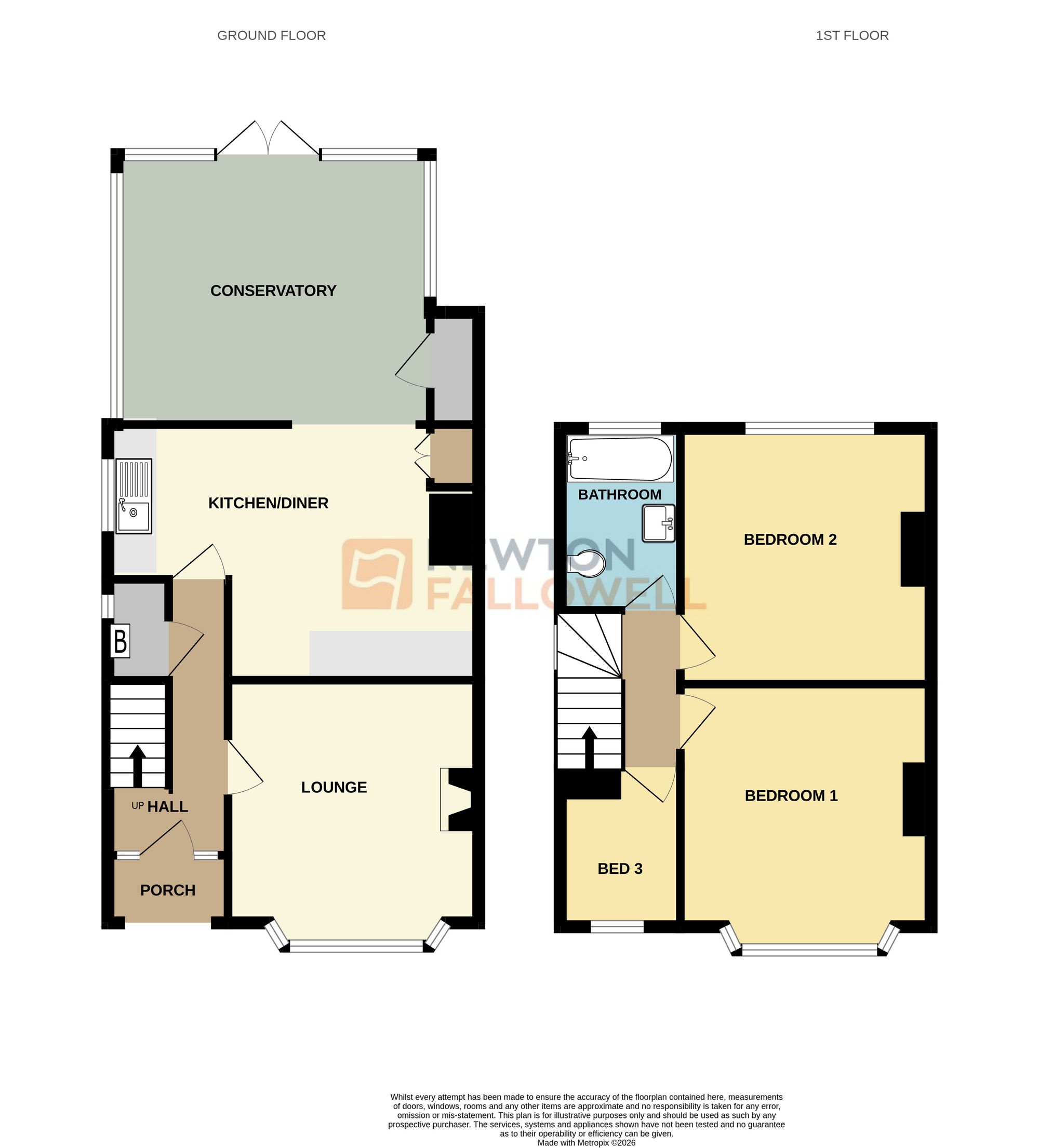 9 Warwick Road, Newark floorplan