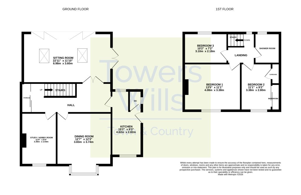 2, Sock Lane, Yeovil floorplan