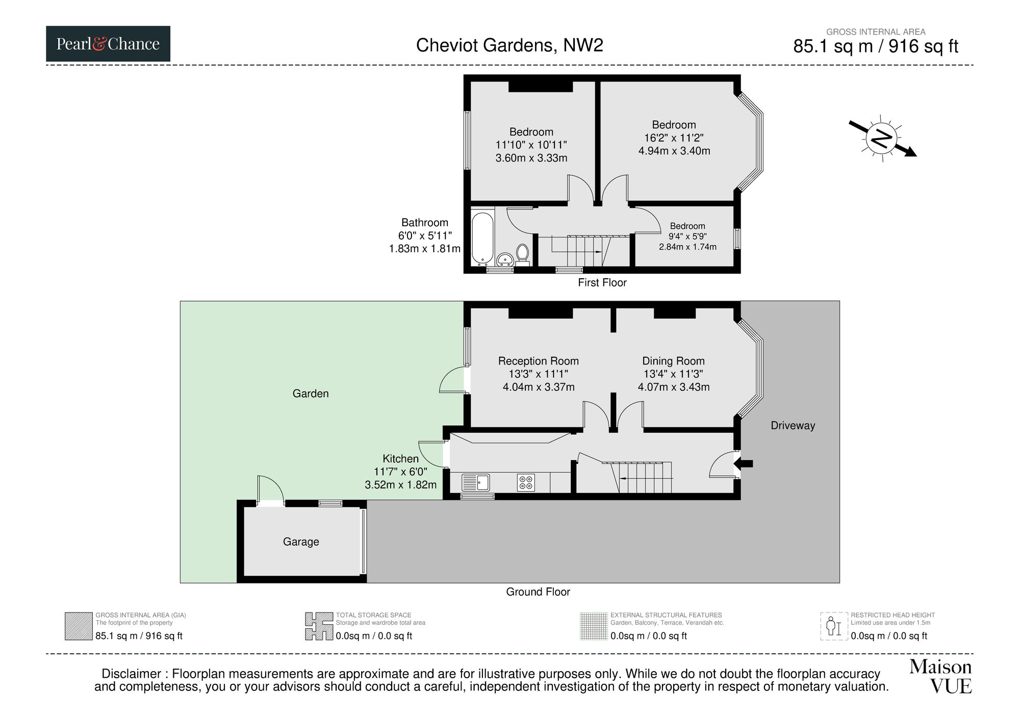 109 Cheviot Gardens, London floorplan