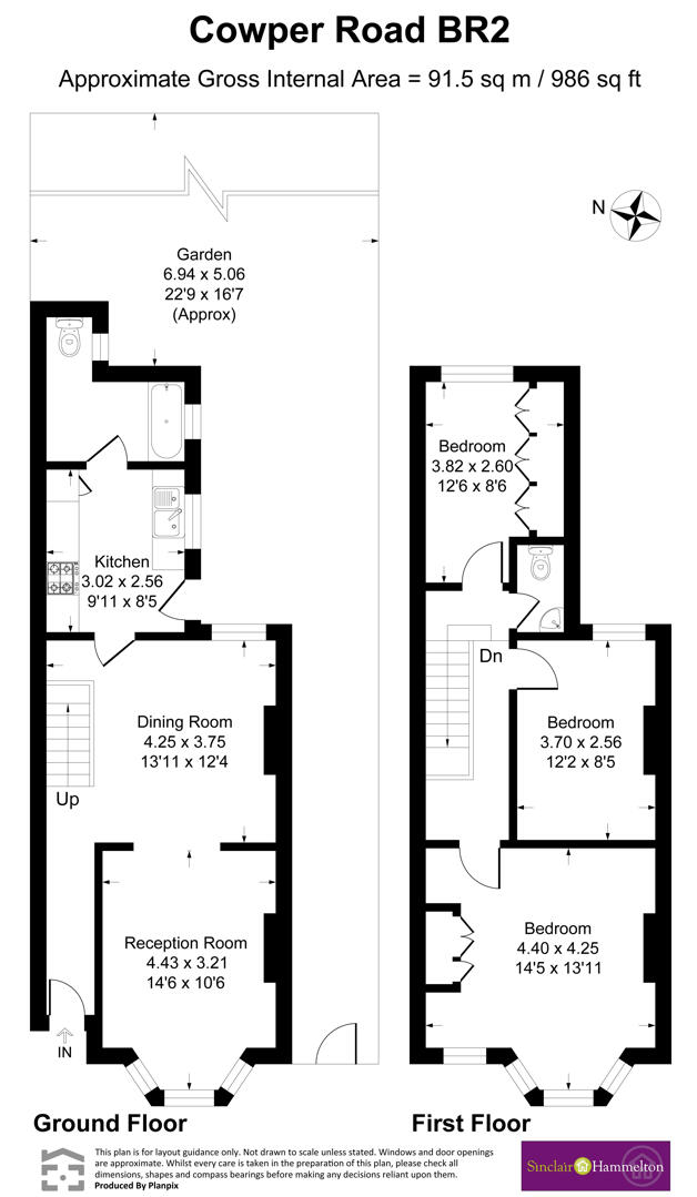 Cowper Road, Bromley floorplan