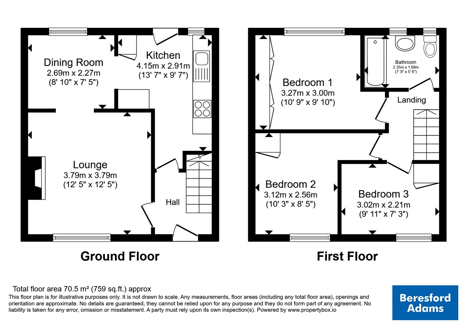 65, Sumner Road, Cheshire floorplan