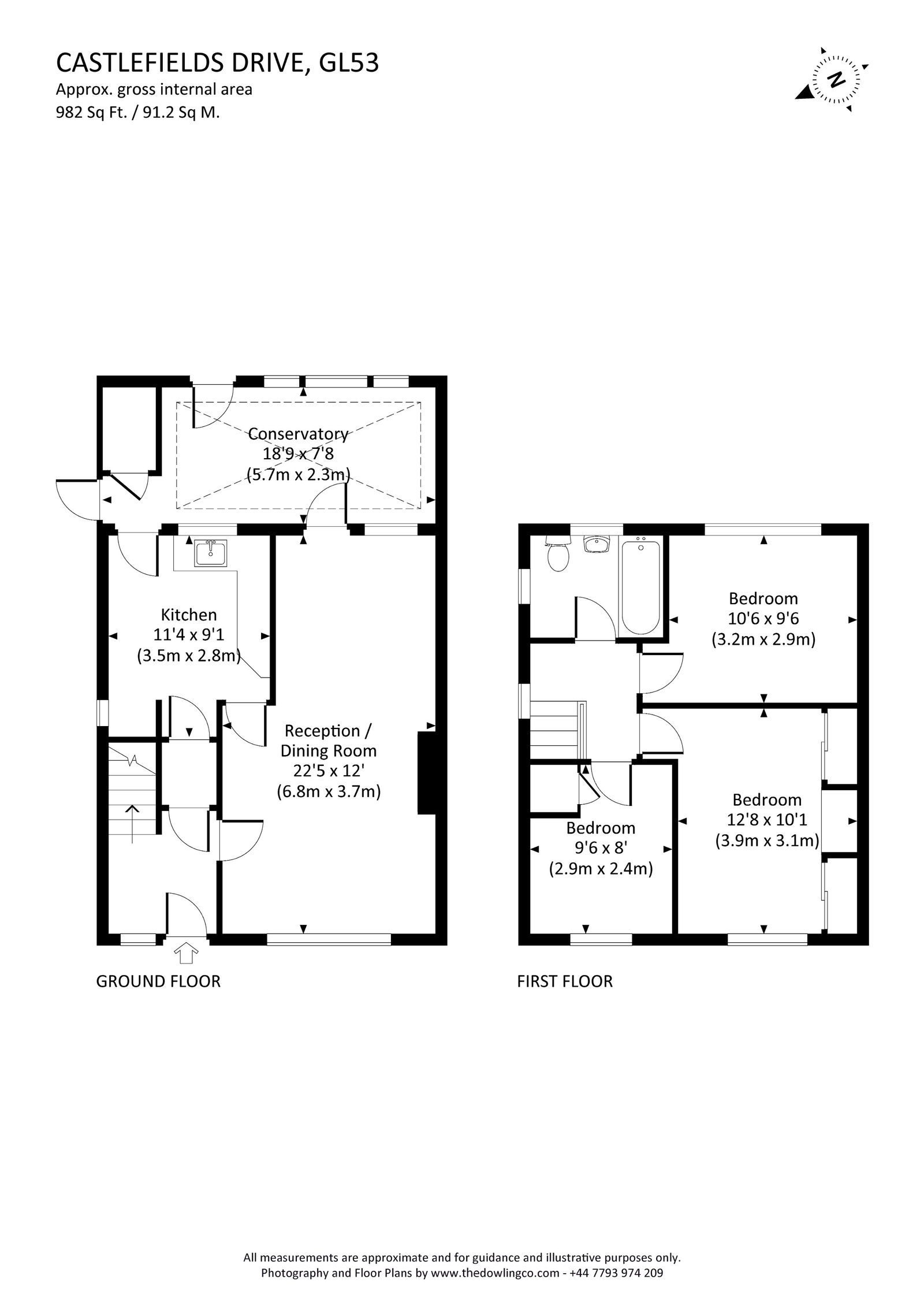 20, Castlefields Drive, Cheltenham floorplan