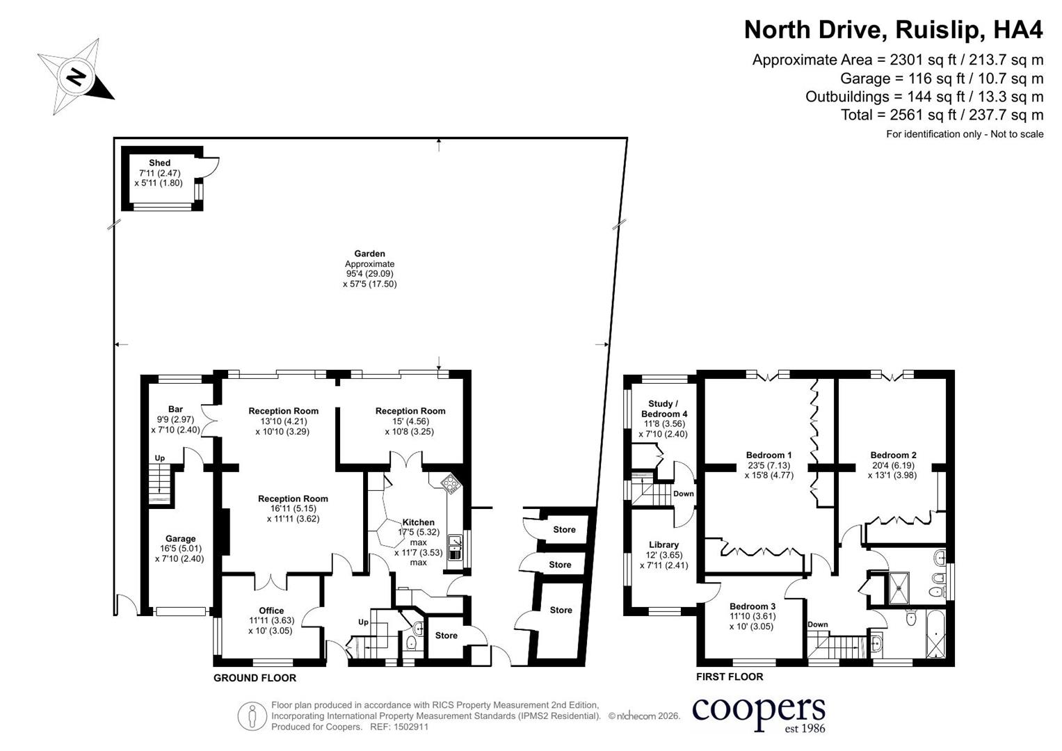 2, North Drive, Ruislip floorplan