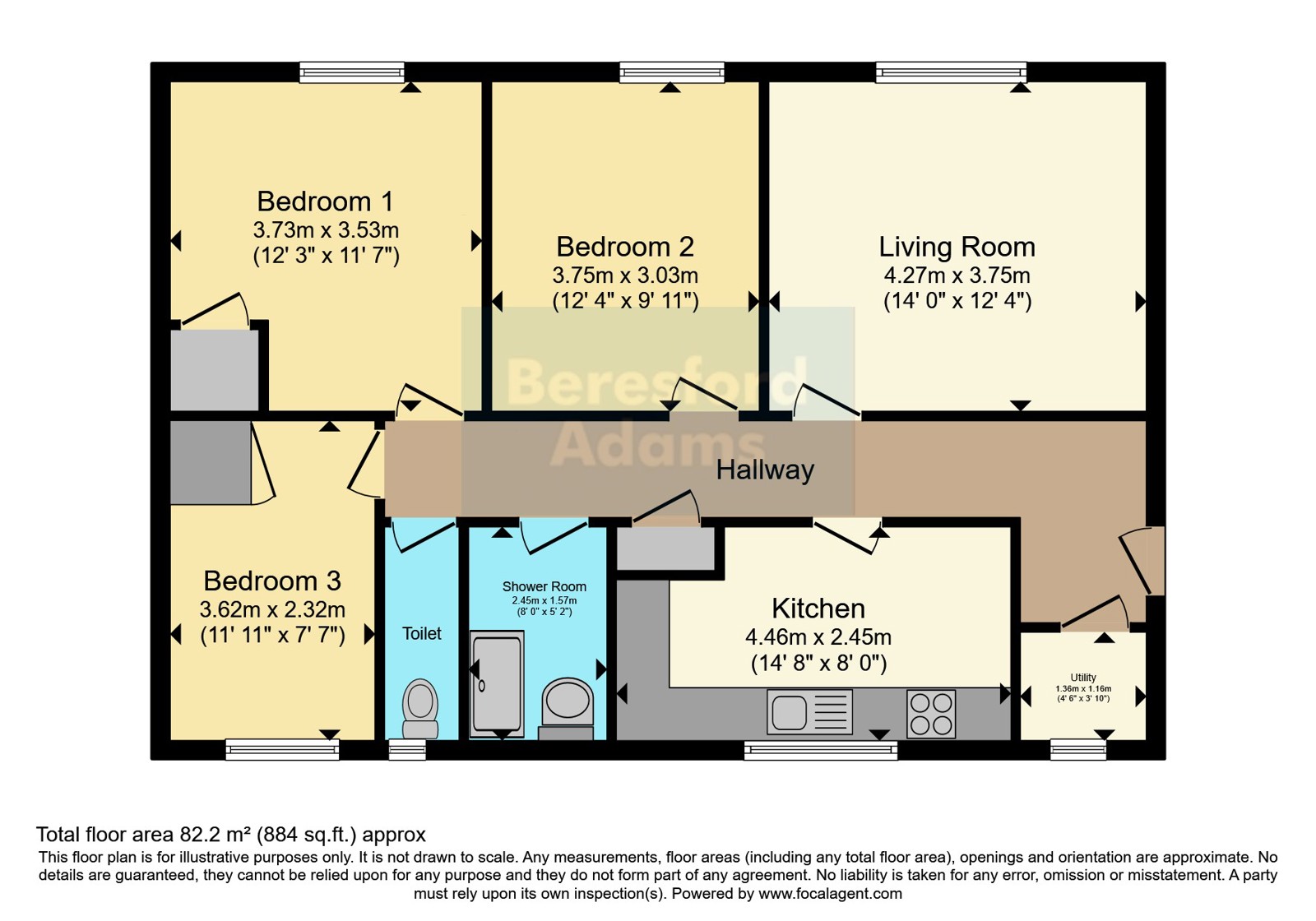 Flat 7 Sarn Badrig,, Embankment Road, Gwynedd floorplan