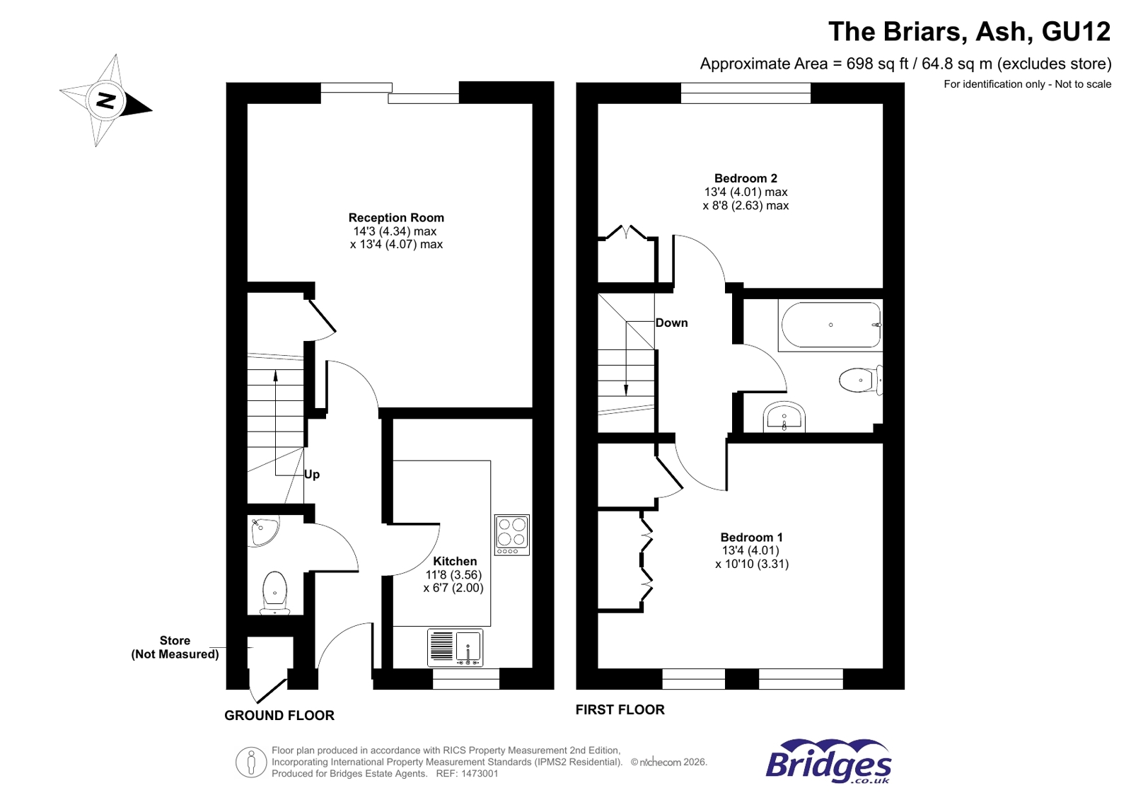 36, The Briars, Ash floorplan