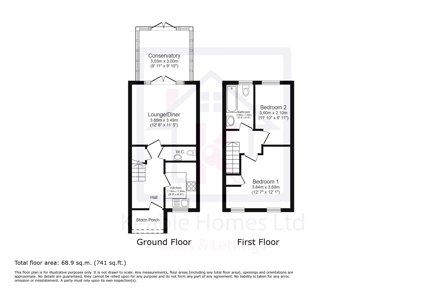50, Horseshoe Drive, Cannock floorplan