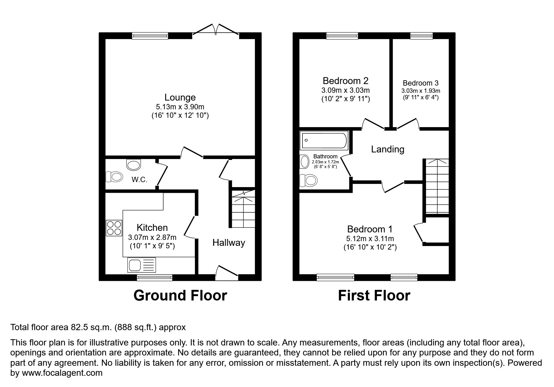 11, Nightingale Close, Lincoln floorplan