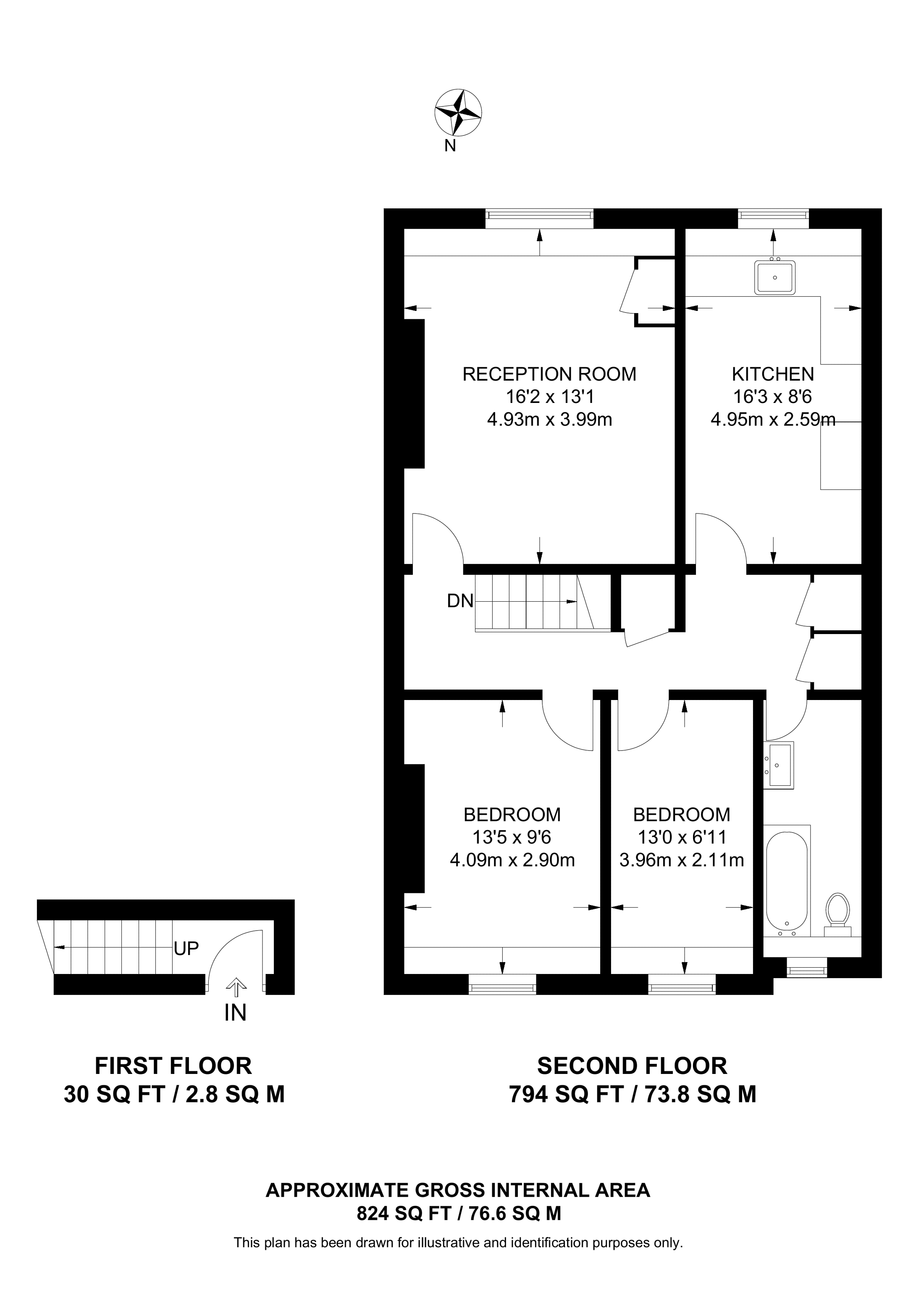 18a Lady Somerset Road floorplan