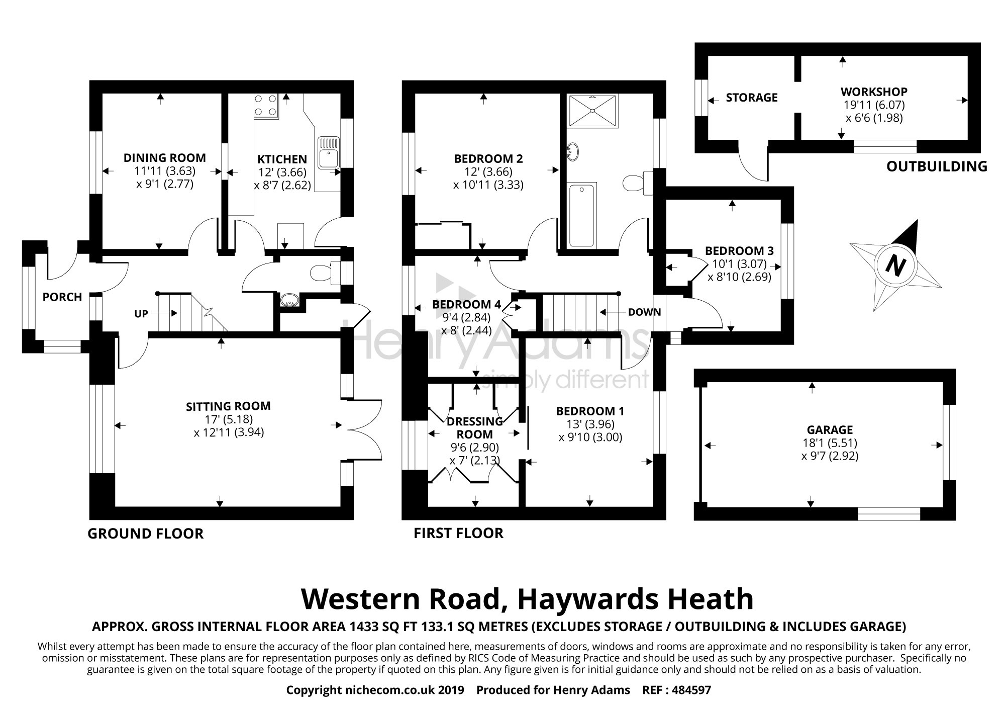 4 Bedrooms Detached house for sale in Western Road, Haywards Heath RH16