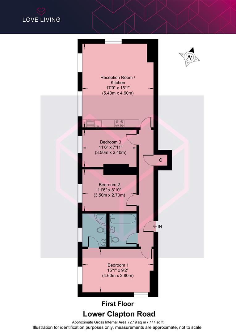 Flat 4, 126, Lower Clapton Road, London floorplan
