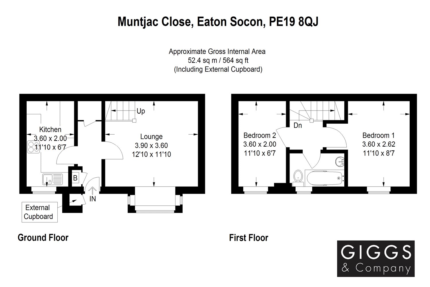 2 Bedrooms  for sale in Muntjac Close, Eaton Socon, St Neots PE19