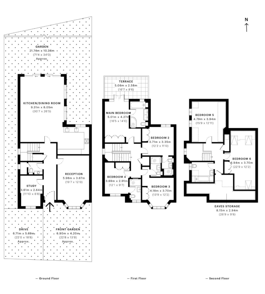 168, Bridge Lane, London floorplan
