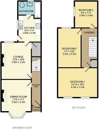 110, School Road, Reading floorplan