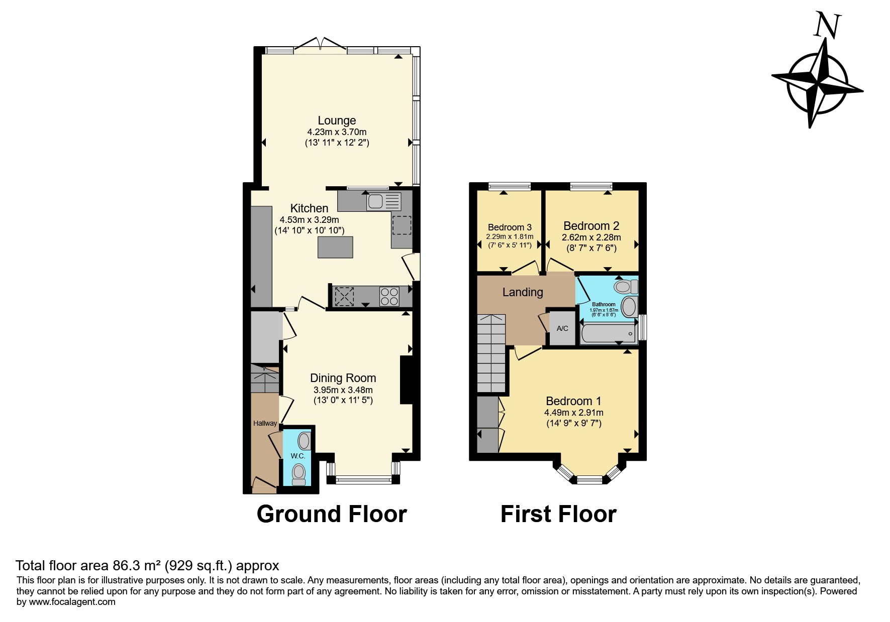 5, George Hill Close, Stoney Stanton floorplan