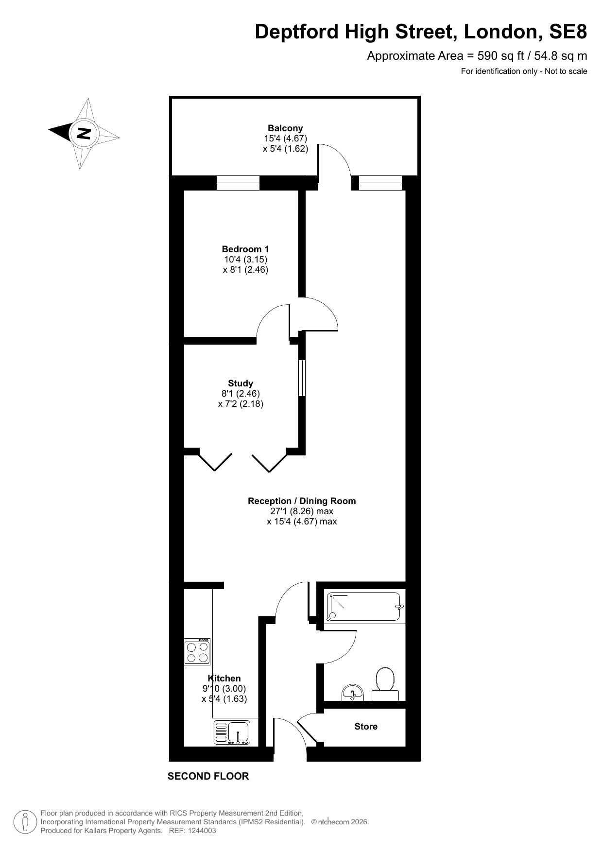 Flat 12, 124 Deptford High Street, Greater London floorplan