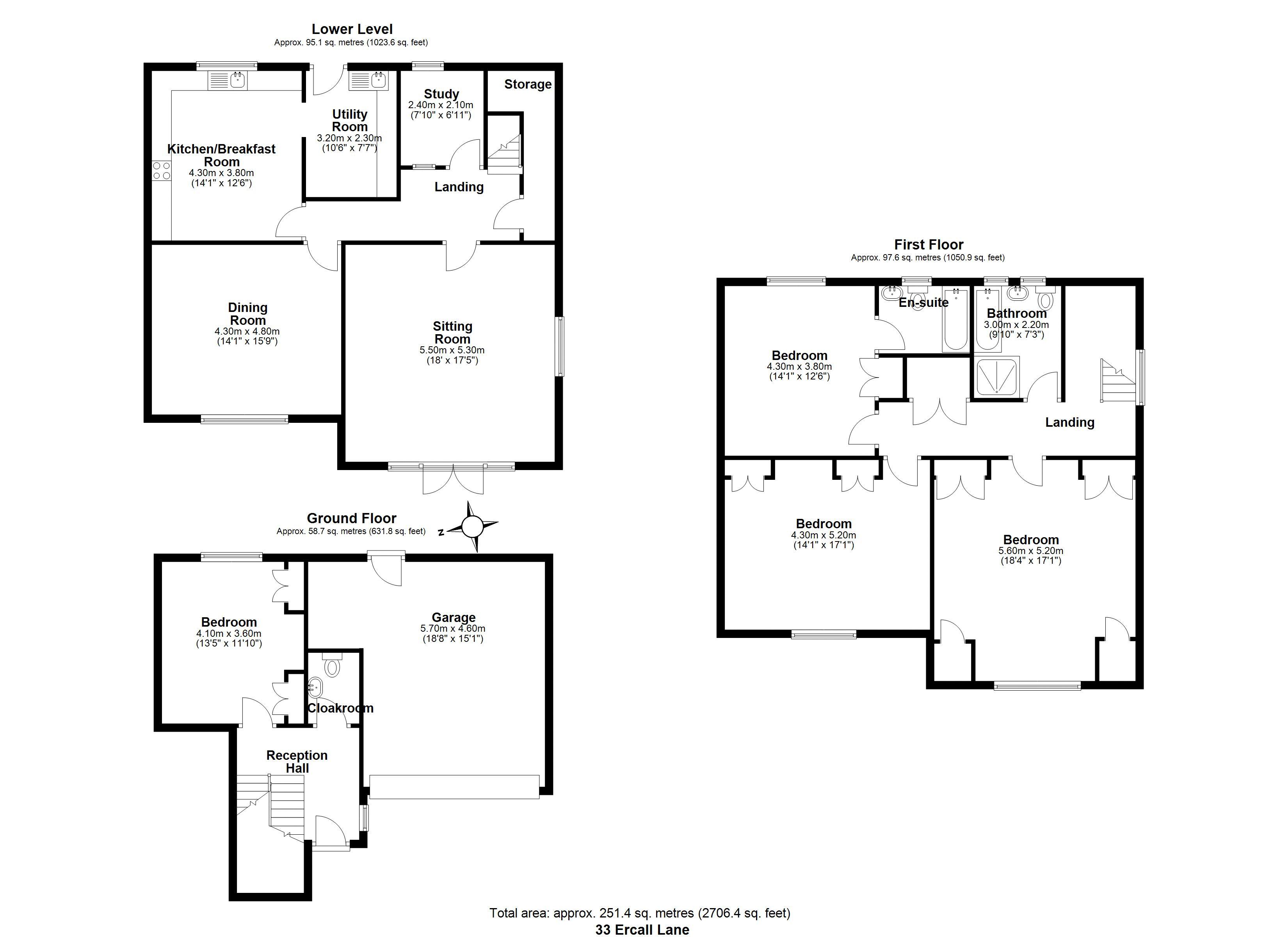 33, Ercall Lane, Telford floorplan