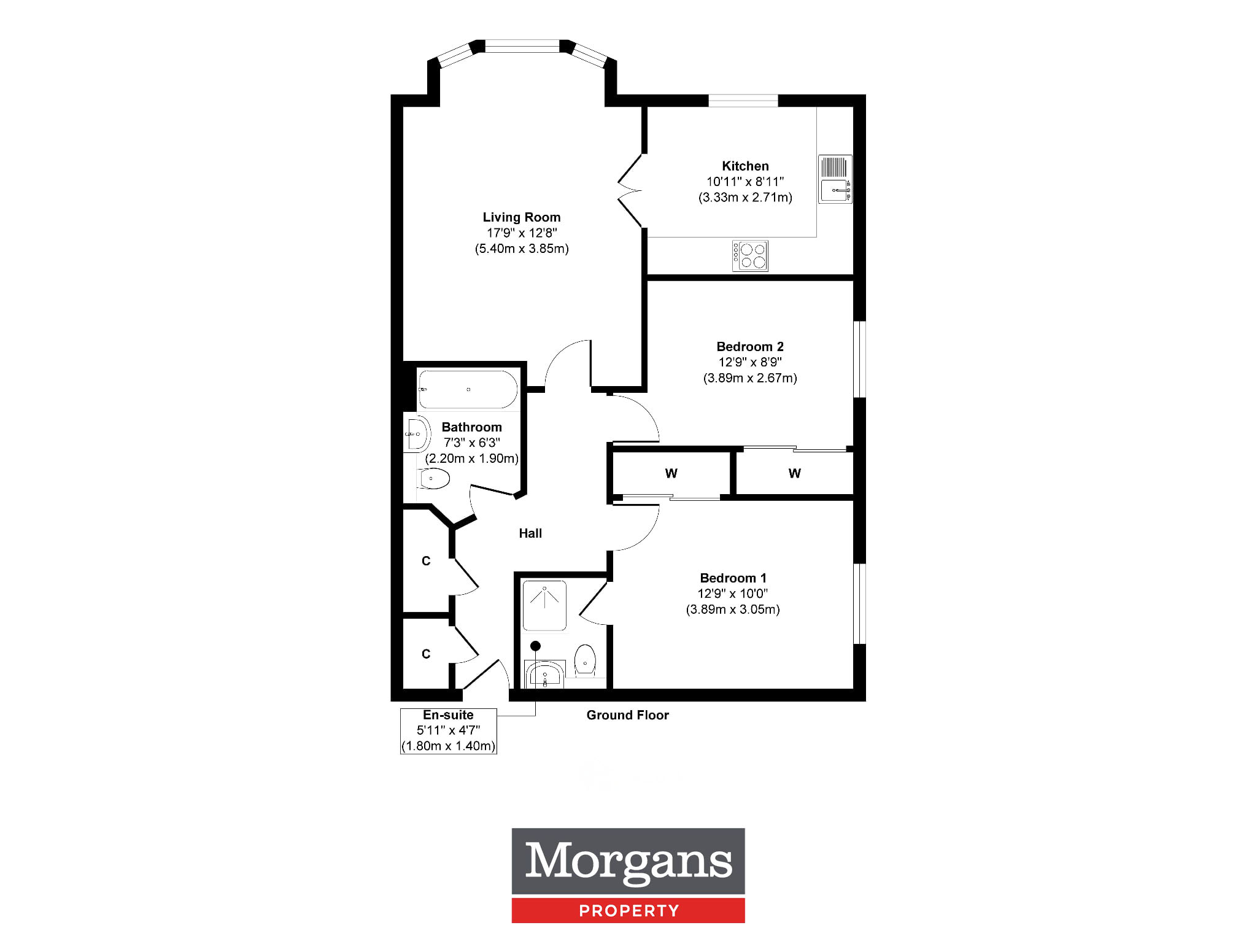 Flat B, 1, Fieldfare View, Dunfermline floorplan